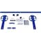 Ekena Millwork Premium Wagon Wheel Strap Barn Door Hardware Set w/ 7' Track for 1 3/8" Doors, Blue Ribbon GB600137HWBR - alternate 1